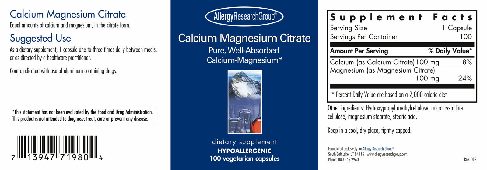 Calcium Magnesium Citrate 