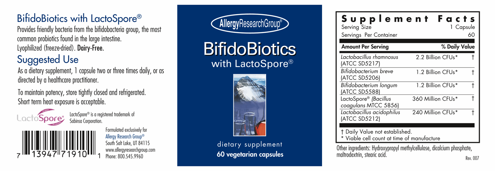 BifidoBiotics with L. sporogenes 