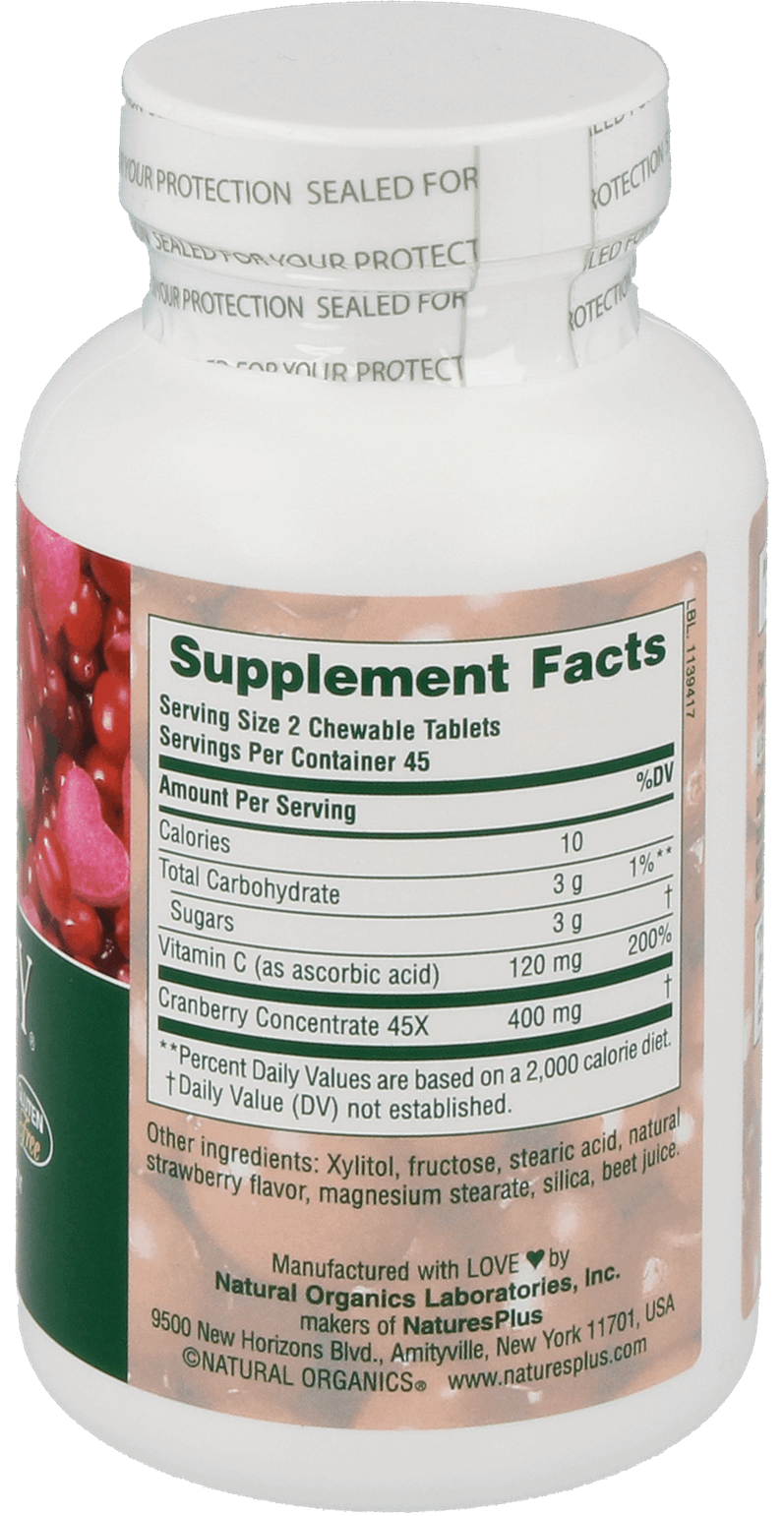 Ultra Chewable Cranberry 200 mg 