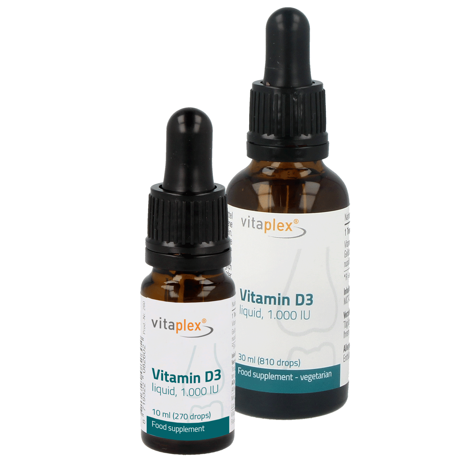 Vitamin D3 liquid, 1.000 IU / drop 