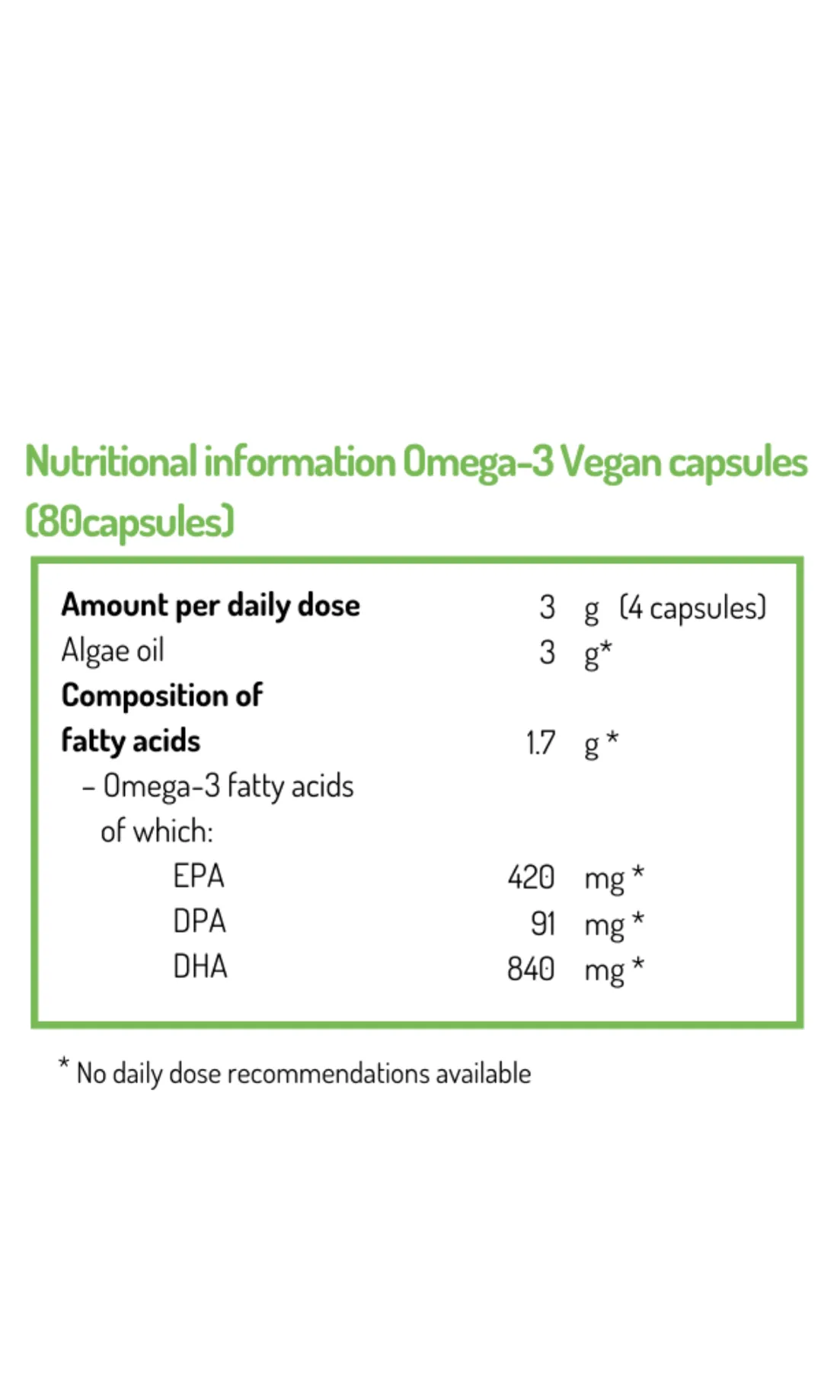 NORSAN Omega-3 Vegan Capsules