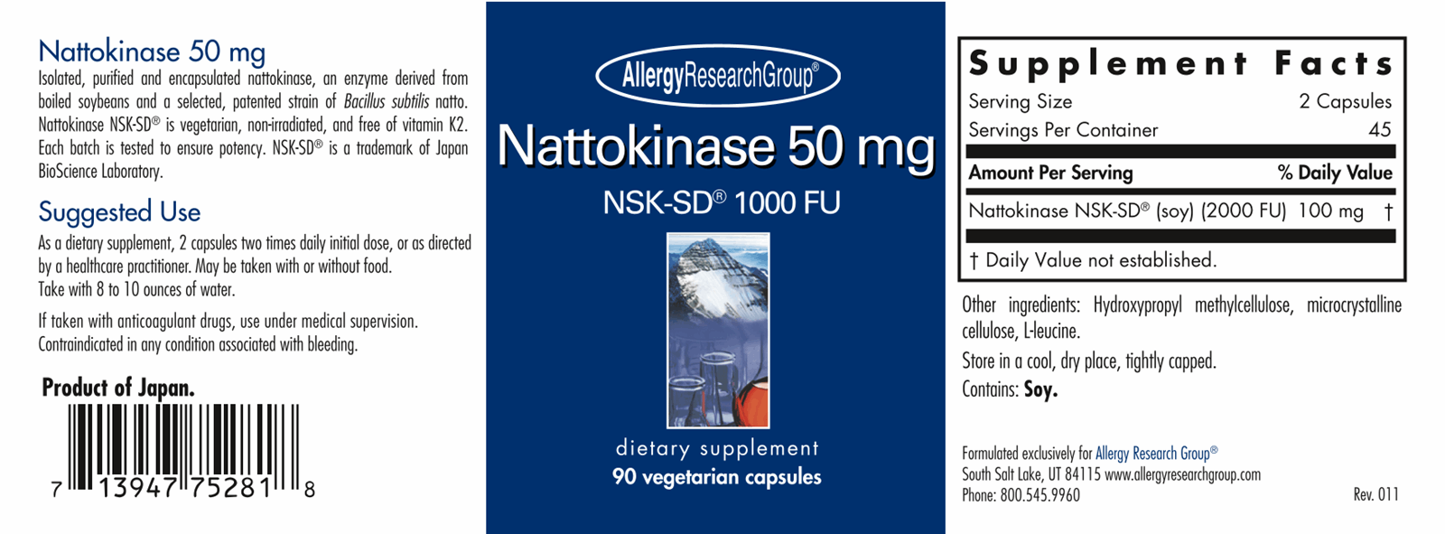 Nattokinase NSK-SD® 50 mg 