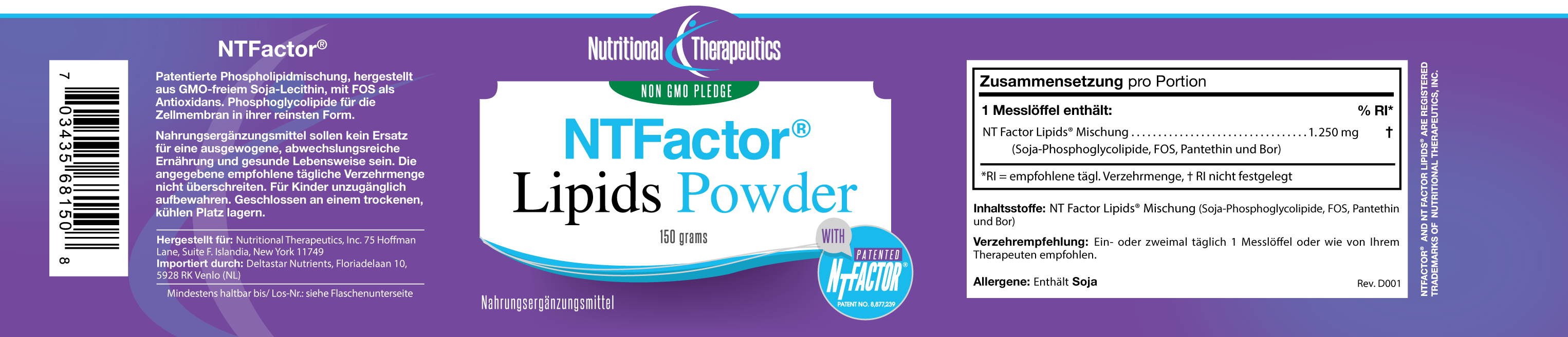 NT Factor® EnergyLipids Powder 