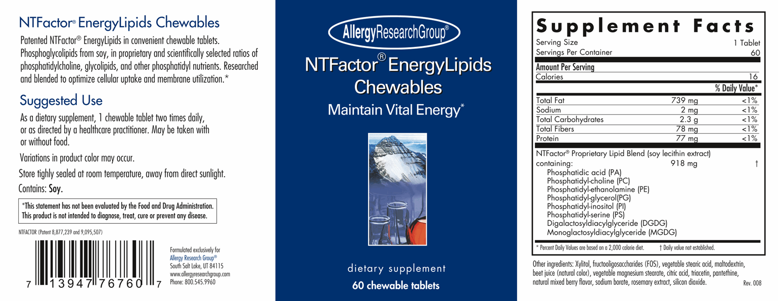 NT Factor® EnergyLipids Chewables 