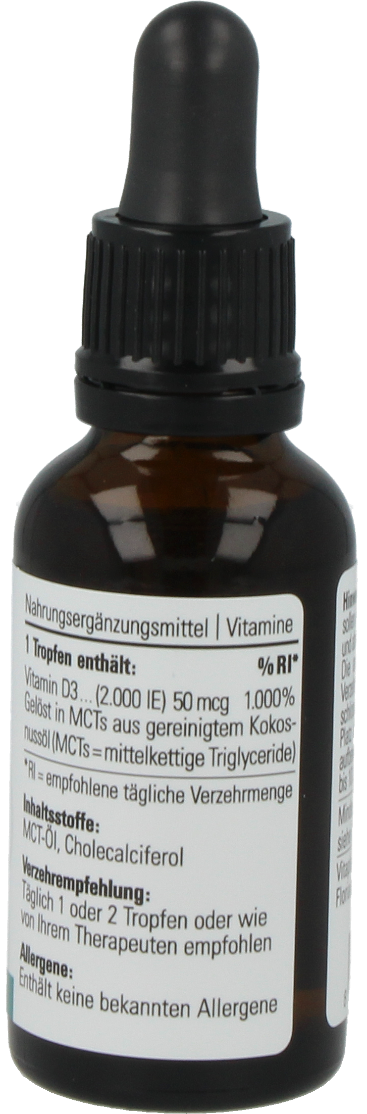 Vitamin D3 liquid, 2.000 IU / drop 