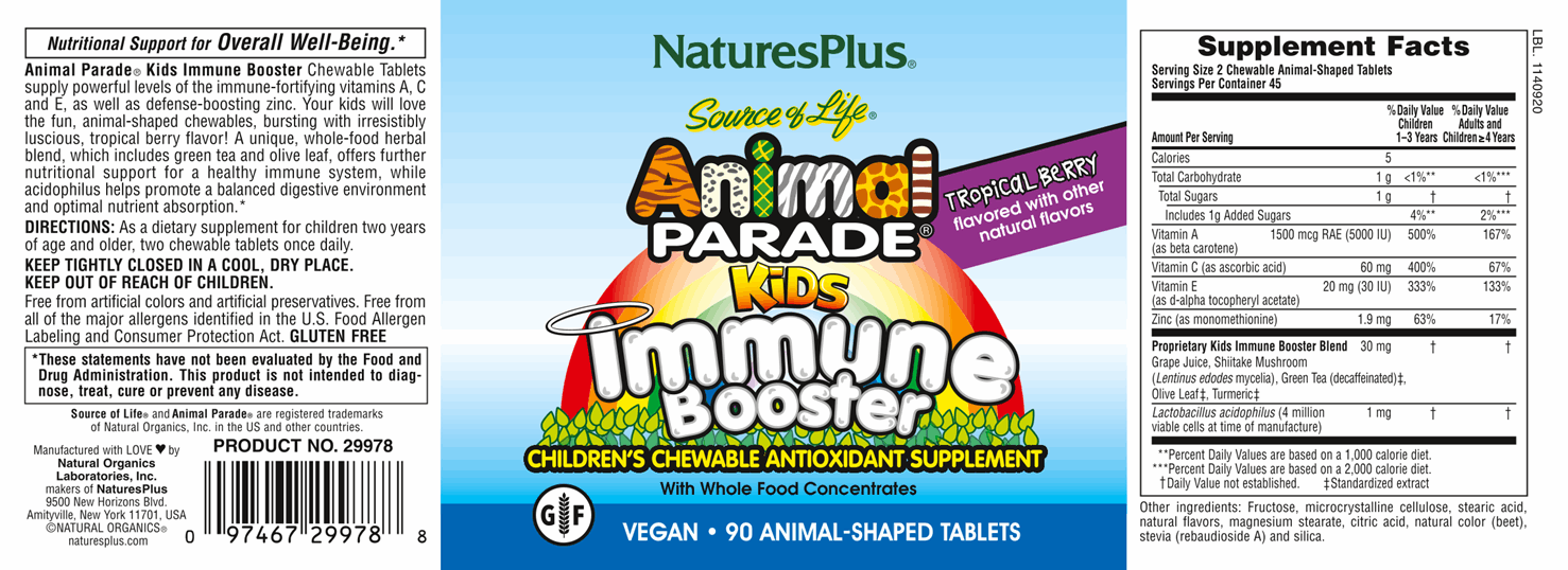 Animal Parade® Kids Immune Booster 