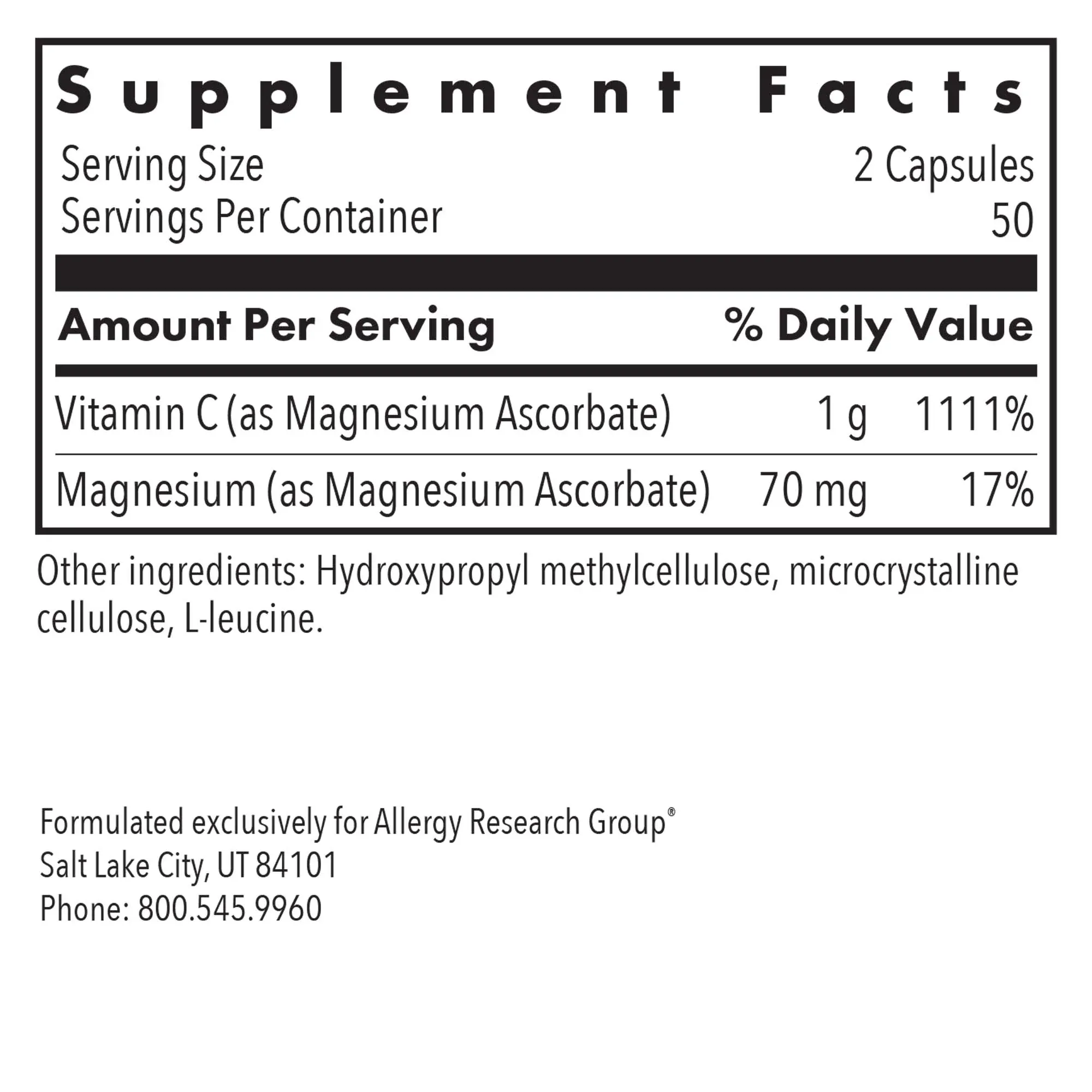 Magnesium Ascorbate 