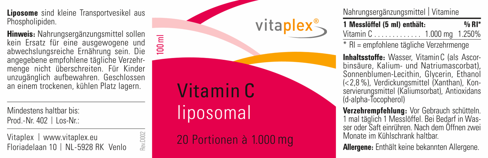 Vitamin C 1.000 mg liposomal 
