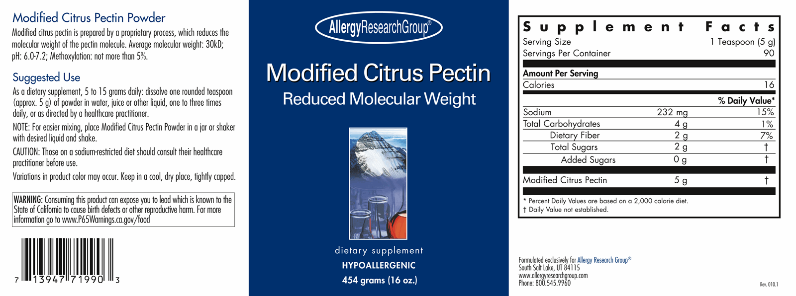 Modified Citrus Pectin Powder 