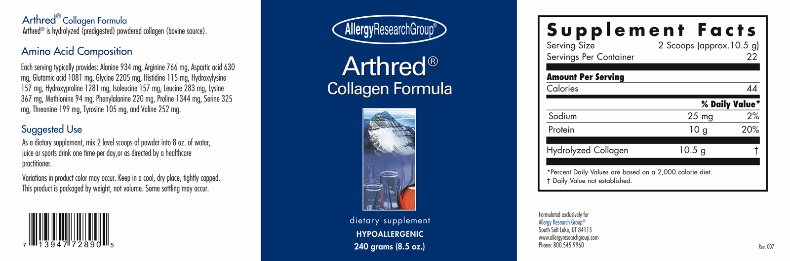 Arthred® Collagen Formula 