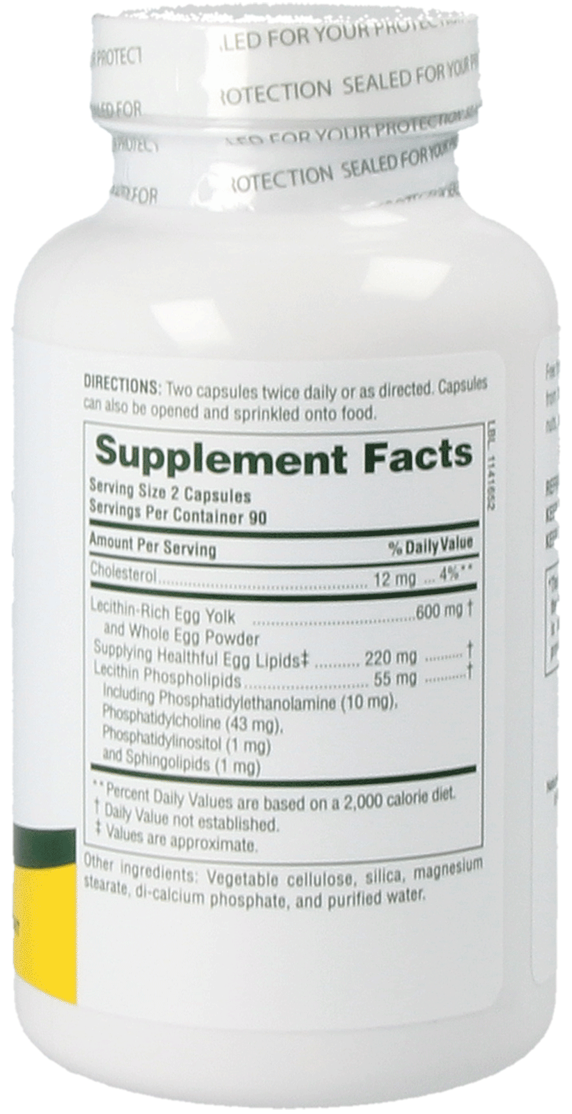 Egg Yolk Lecithin 600 mg 