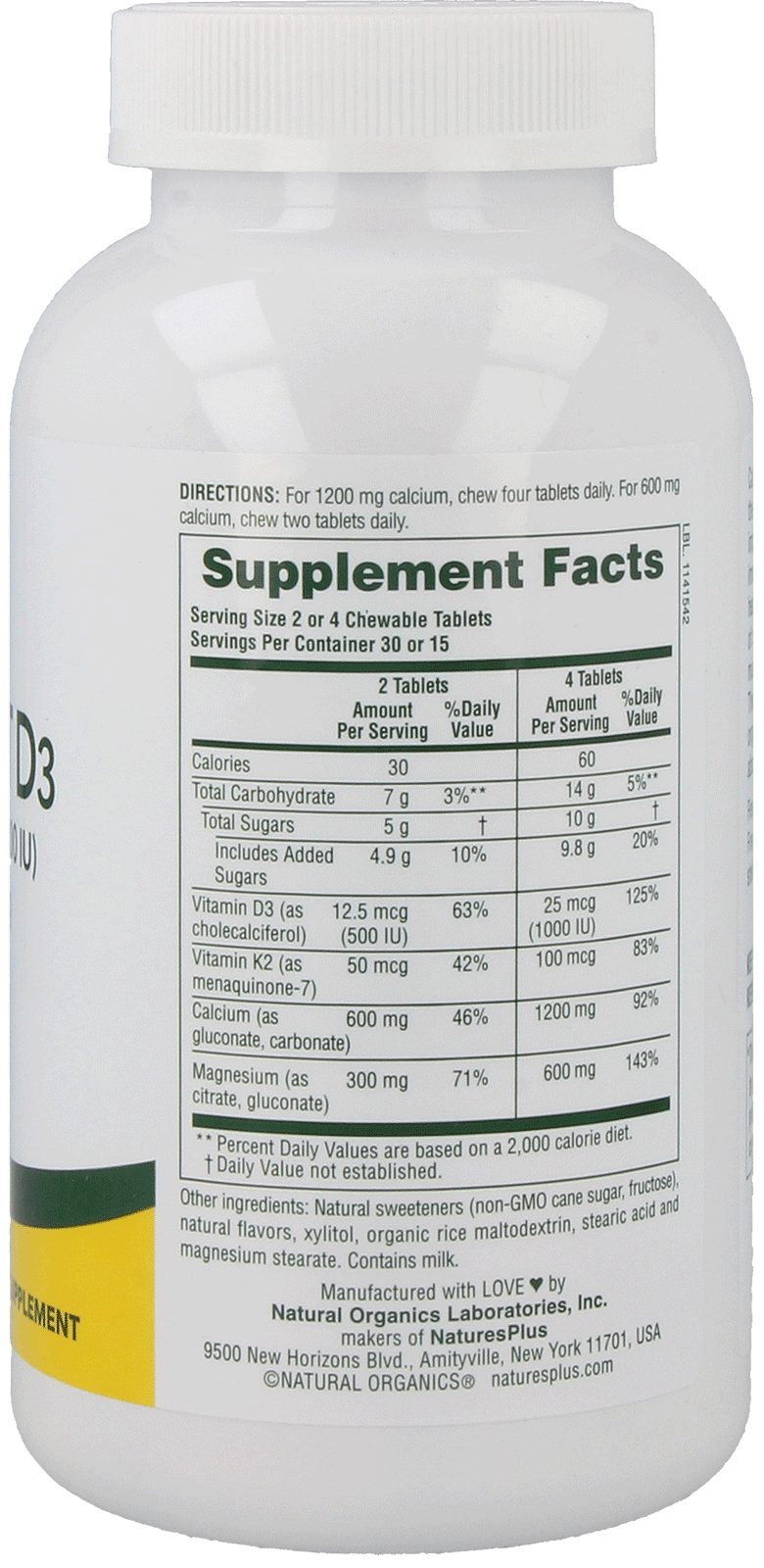 Cal/Mag/Vit. D3 with Vitamin K2 Chewables 