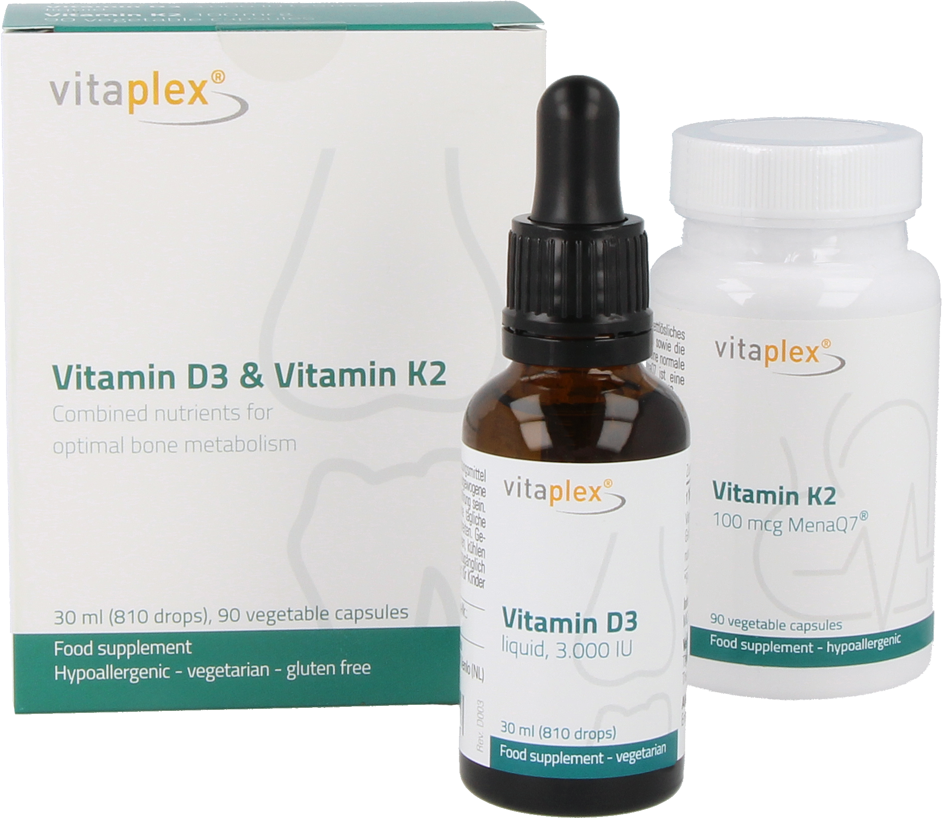 Bundelaanbieding Vitaplex Vitamine D3 & K2