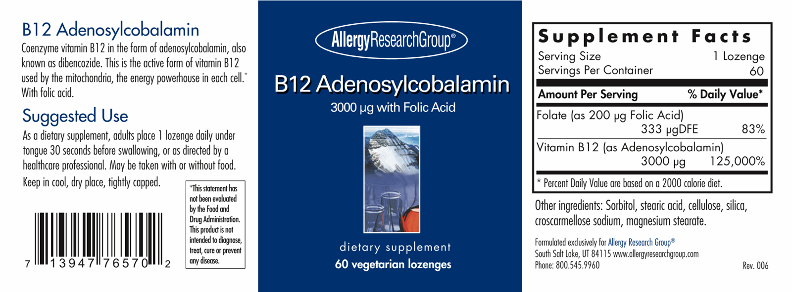 B12 Adenosylcobalamin 