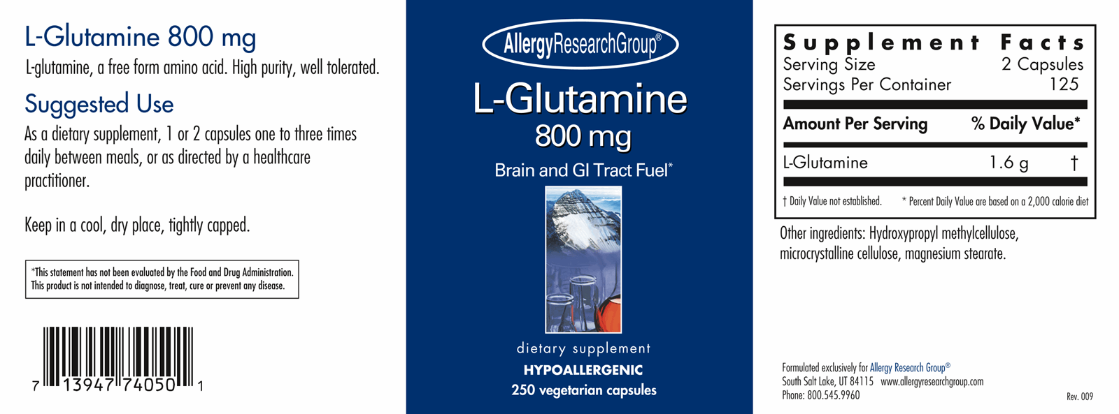 L-Glutamine 800 mg 