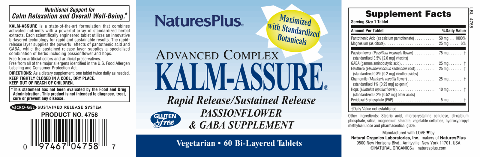 Kalm Assure, 60 Tabletten 