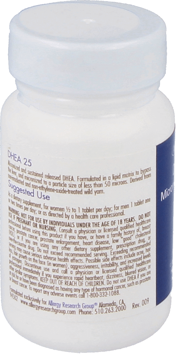 DHEA 25 mg lipid matrix 