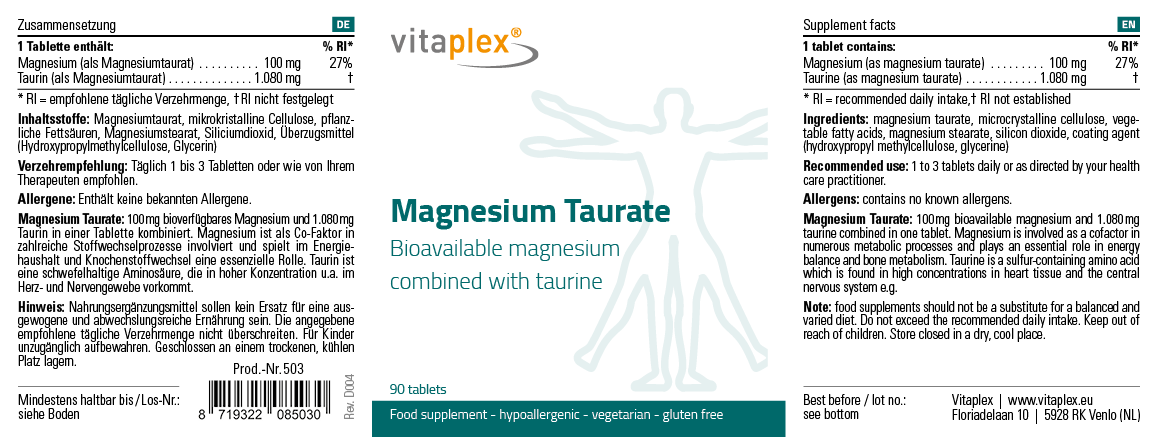 Magnesium Taurate 