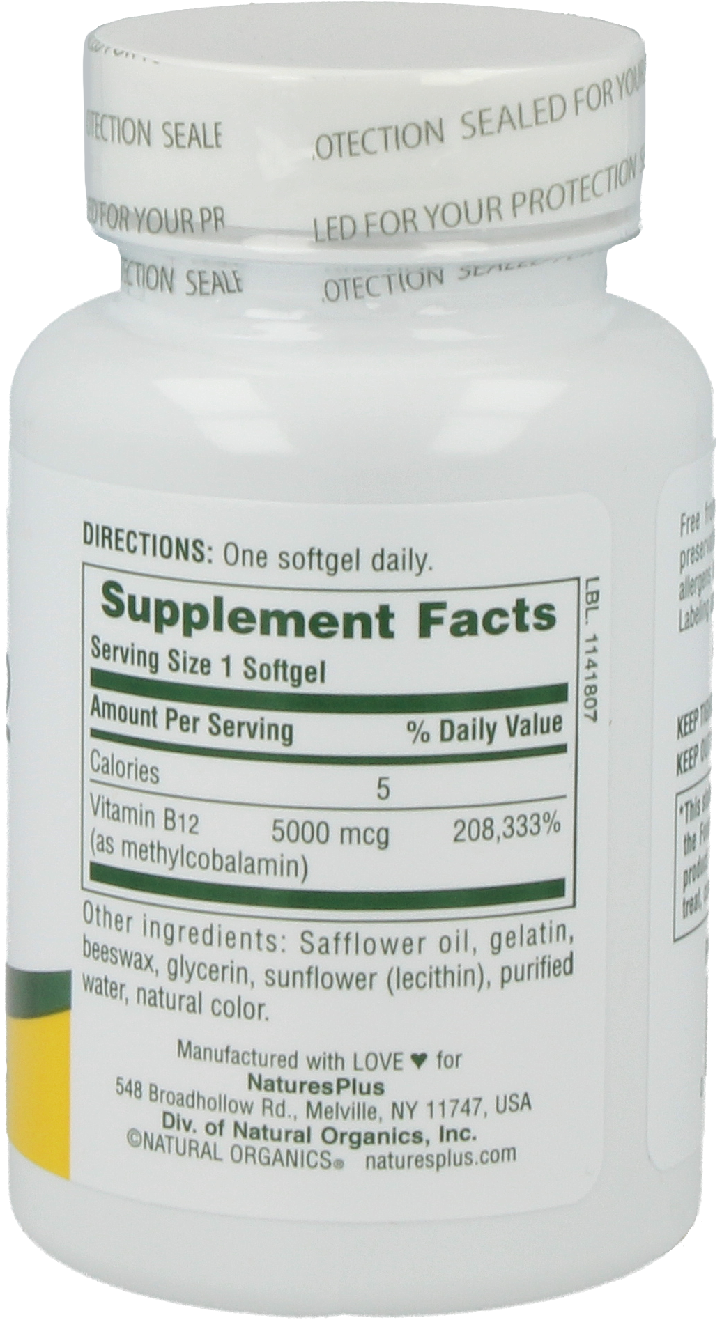 Shot-O-B12® 5000 mcg / Softgels 