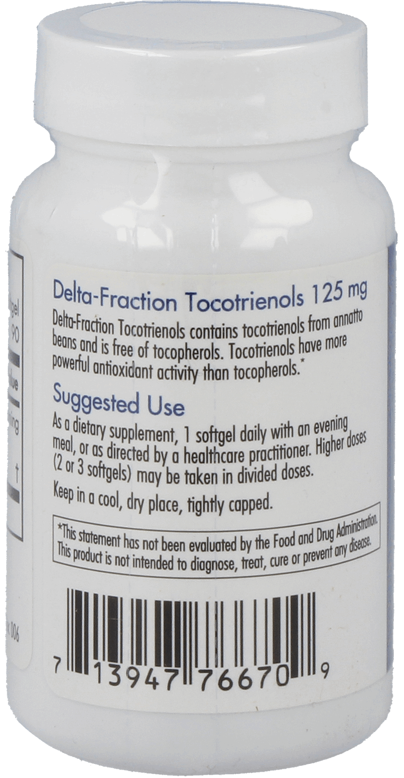 Delta-Fraction Tocotrienols 125 mg 