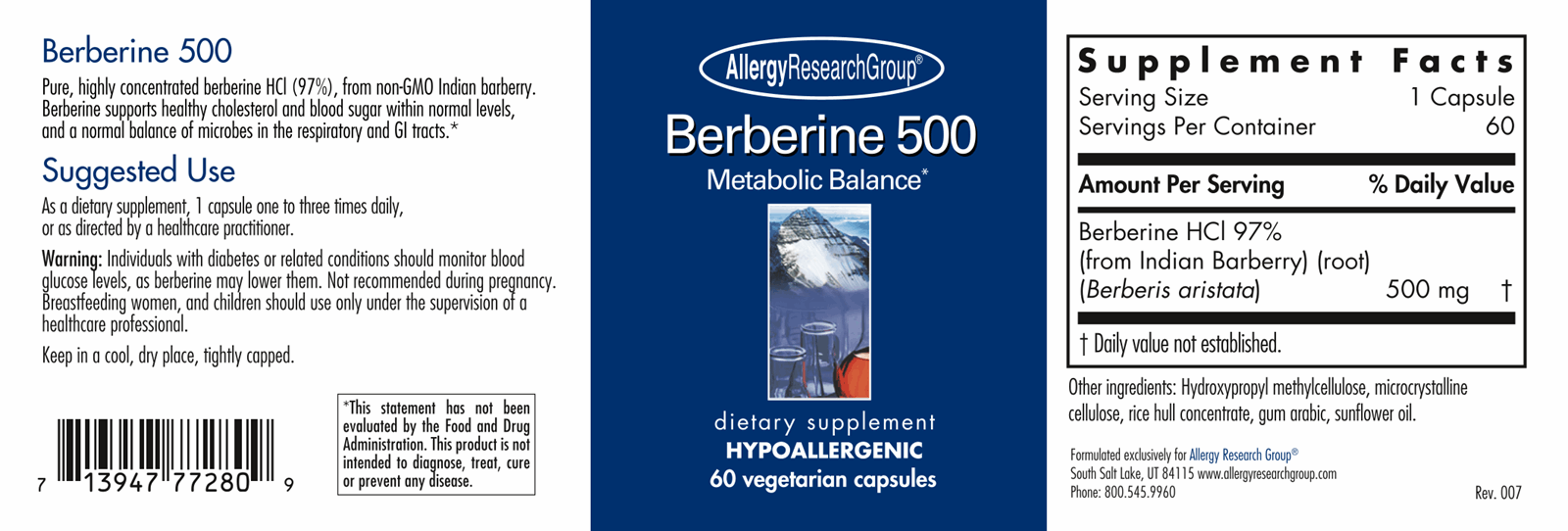 Berberine 500 