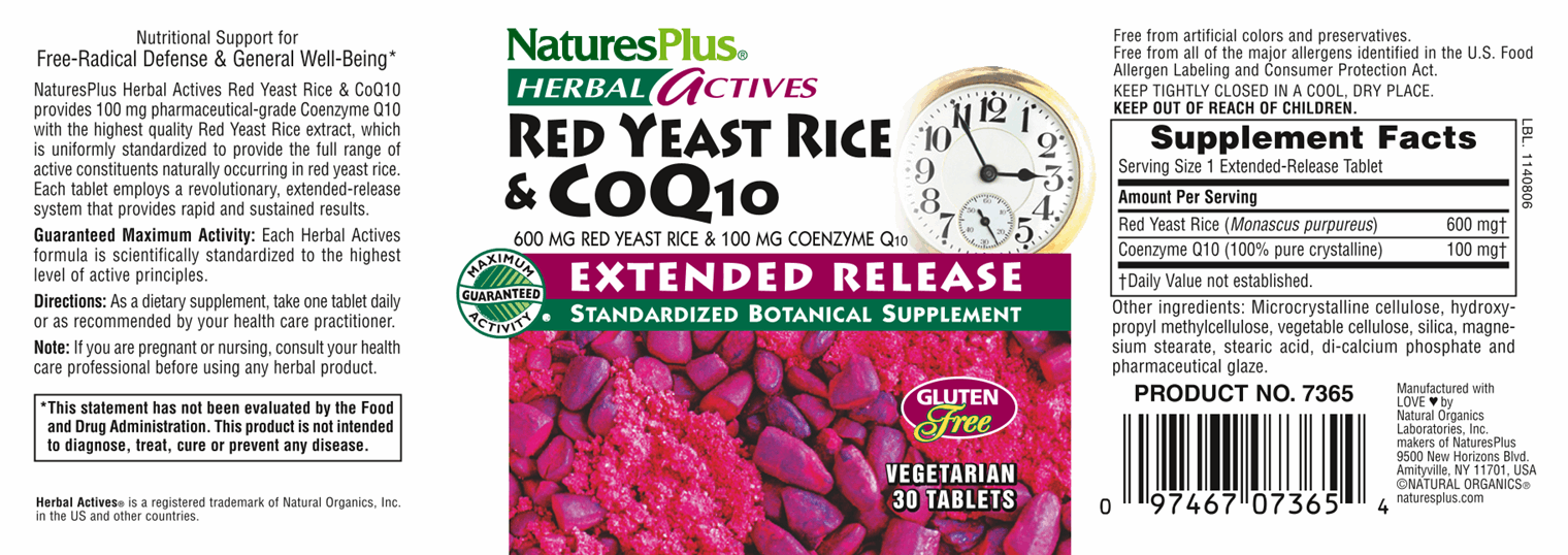 Red Yeast Rice & CoQ10 