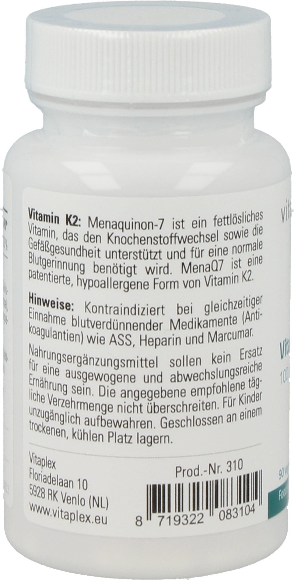 Vitamin K2 100 mcg 