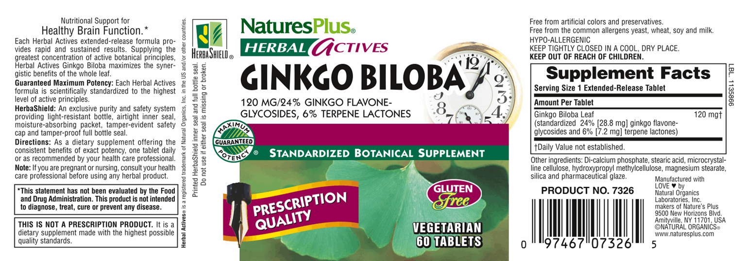 Ginkgo Biloba 120 mg 