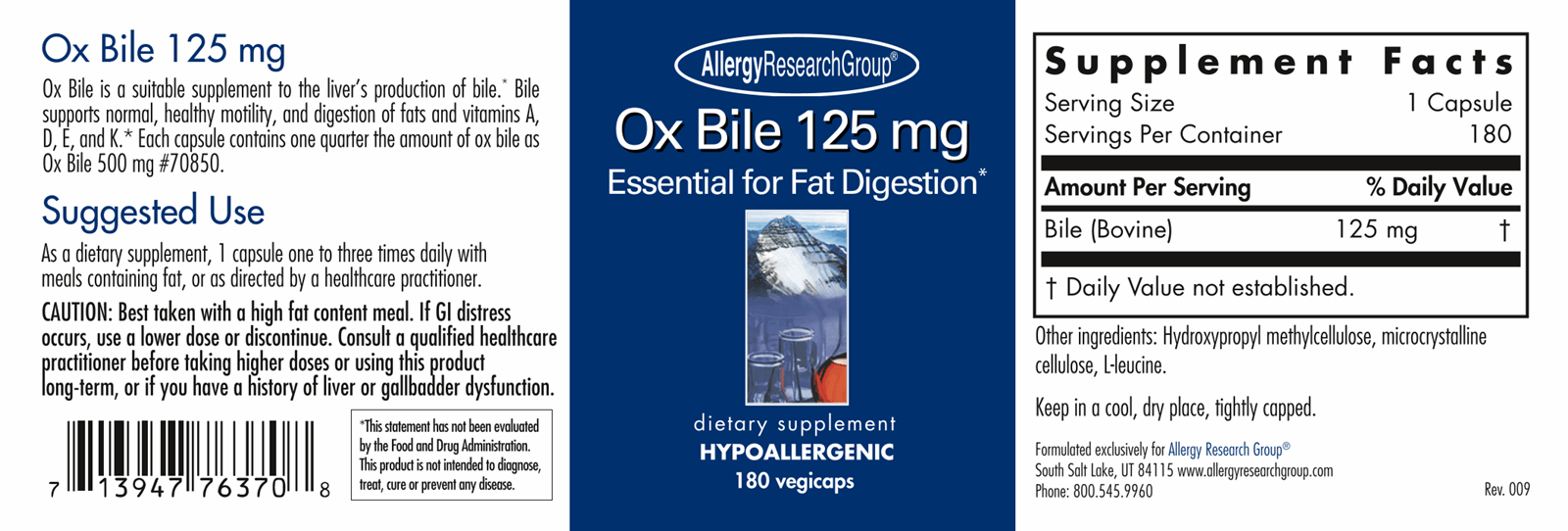 Ox Bile 125 mg 