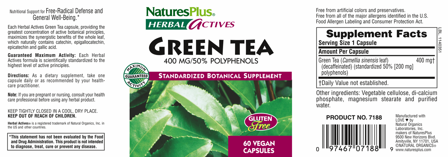 Chinese Green Tea 400 mg 