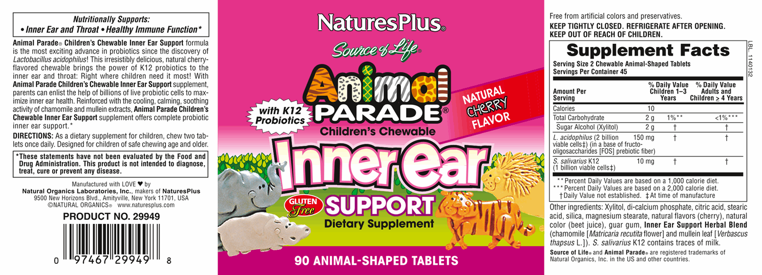 Animal Parade® Inner Ear Support 