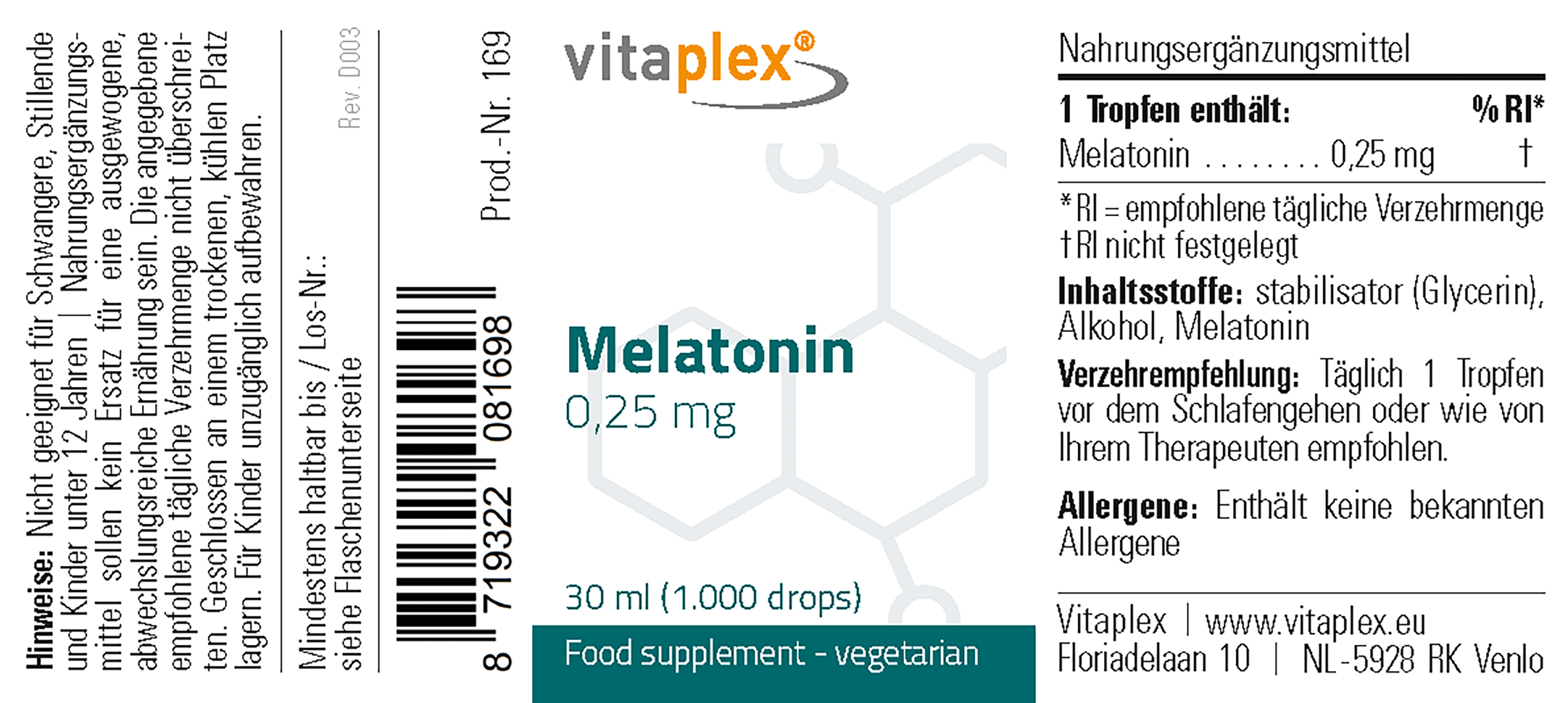 Melatonin 0,25 mg 