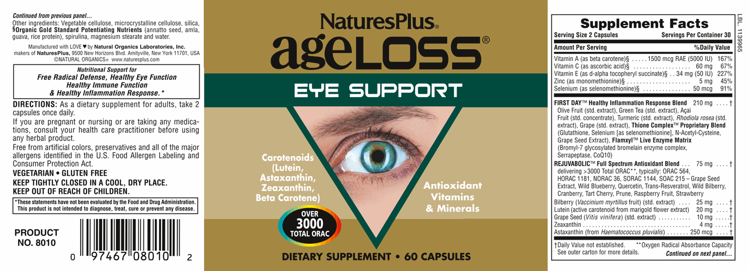 AgeLoss Eye Support, 60 veg. Kapseln 