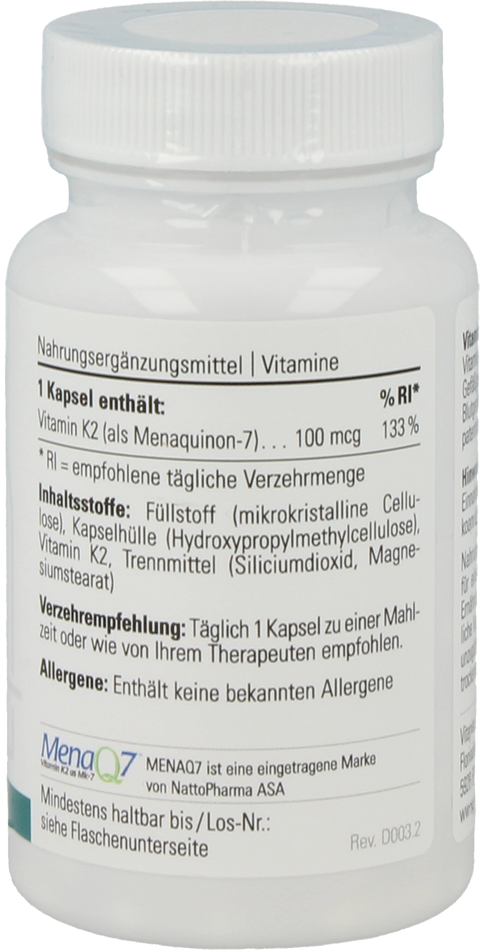 Vitamin K2 100 mcg 