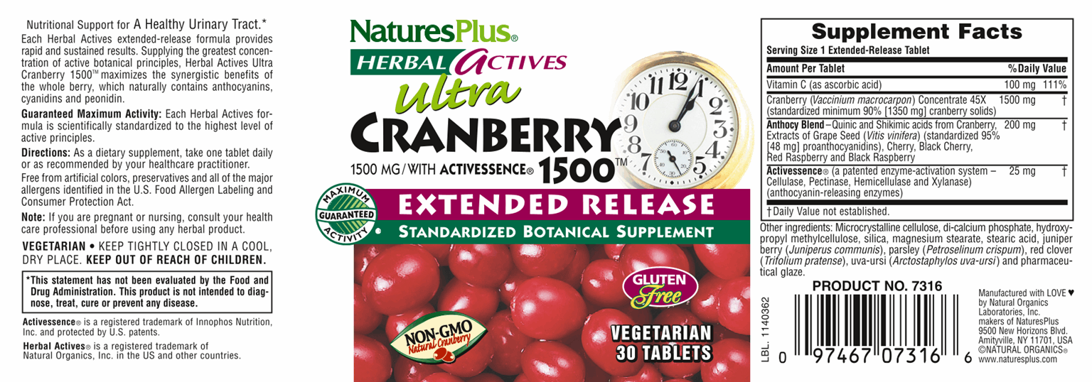 Ultra Cranberry 1500 mg 