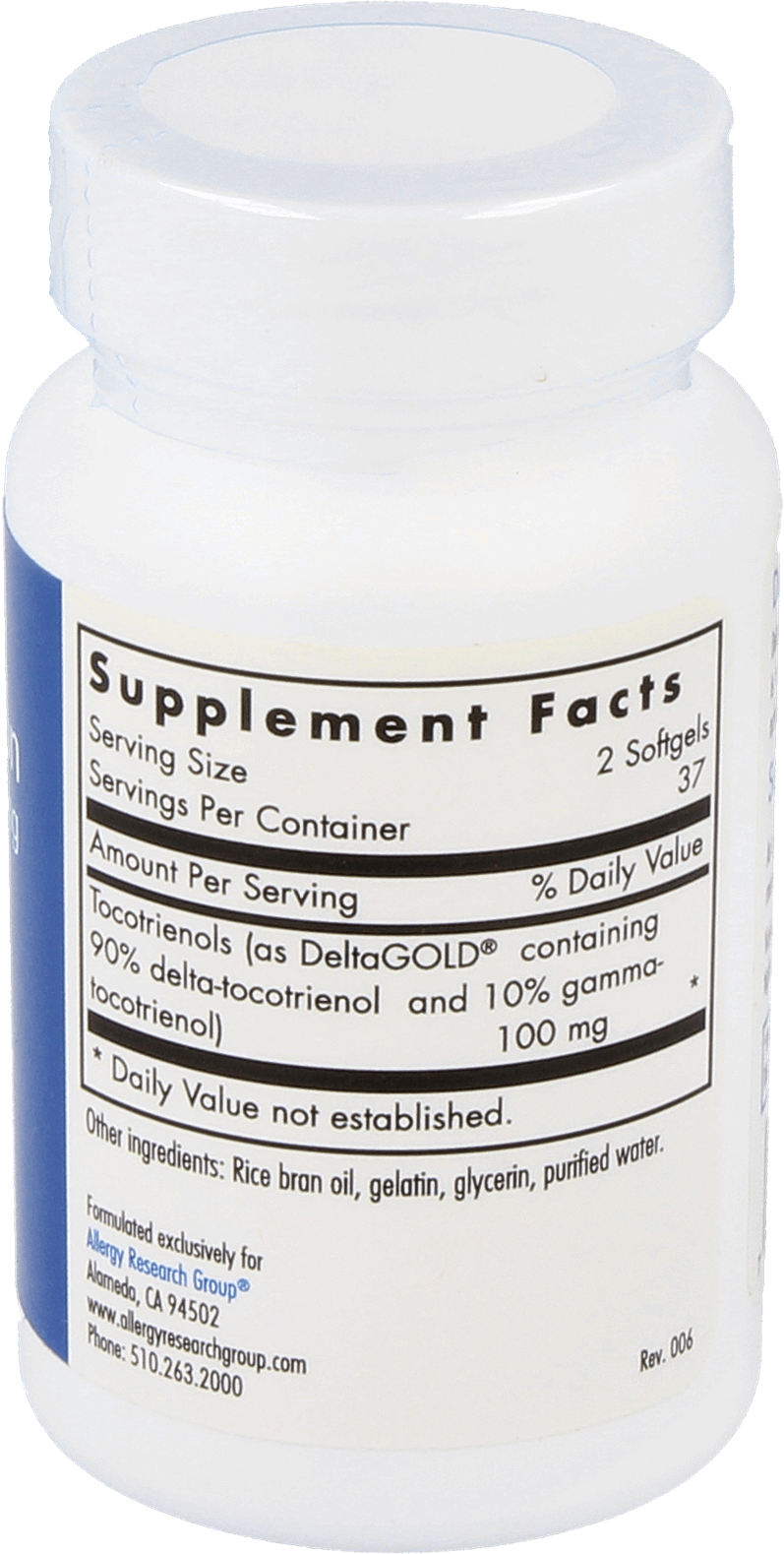 Delta-Fraction Tocotrienols 50 mg 