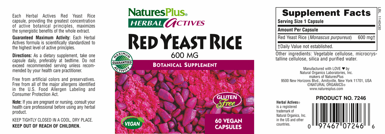 Red Yeast Rice 600 mg 