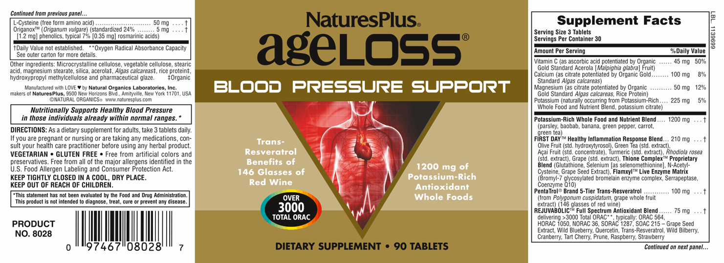 AgeLoss® Blood Pressure Support 