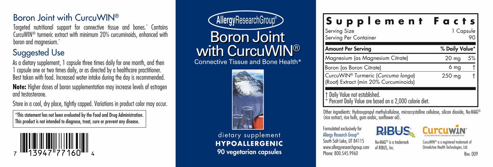 Boron Joint with CurcuWIN® 
