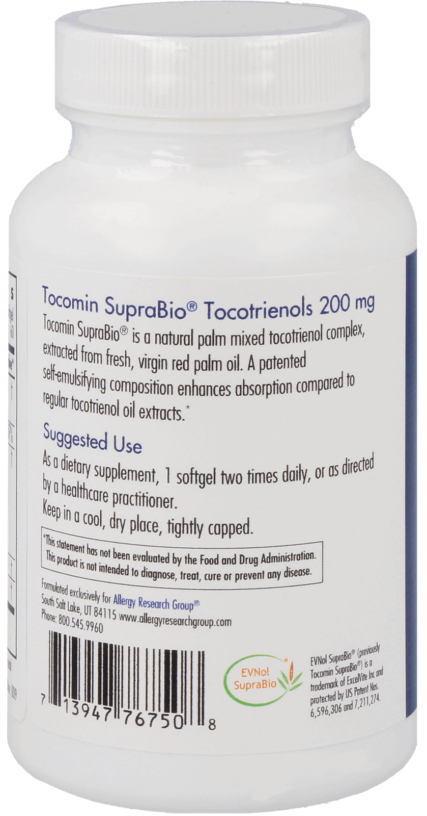 Tocomin SupraBio® Tocotrienols 200 mg 