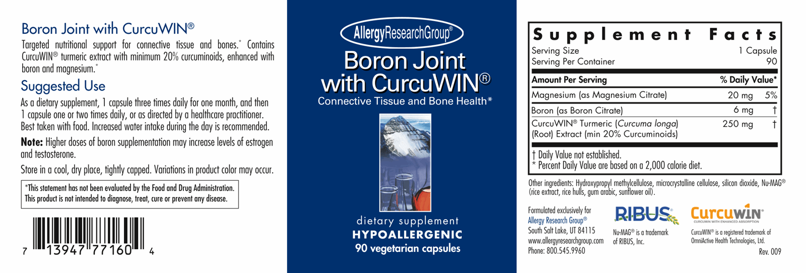 Boron Joint with CurcuWIN® 77160
